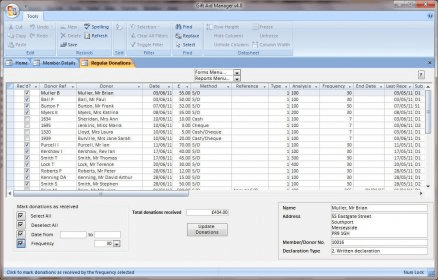 Gift Aid Manager Demonstration Download - Gift Aid and Membership ...