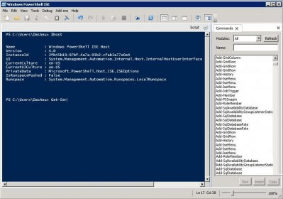 PowerShell ISE Window