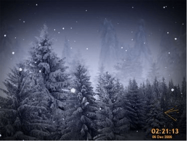 Animated SnowFlakes Screensaver Download - Just watch the wonderful scenery  of a quiet winter forest covered with snow
