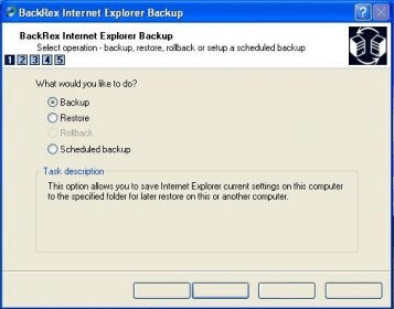 backrex internet explorer backup