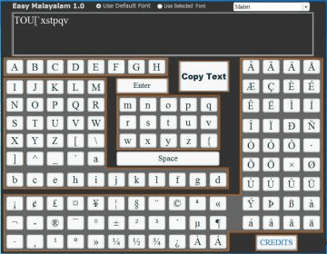 Easy Malayalam Download - Software tool designed to type