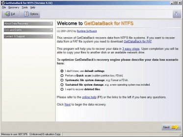 ayuda licencia getdataback ntfs 4.33