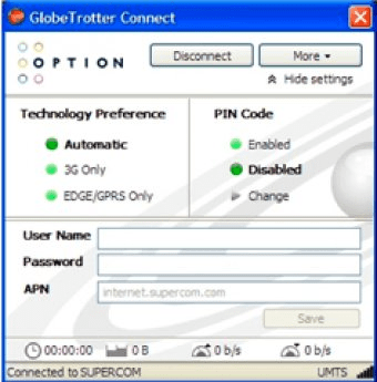globetrotter conectar dispositivo não sentiu windows 7