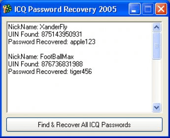 icq search and recovery fax number