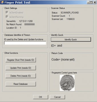 fingerprint image capture software