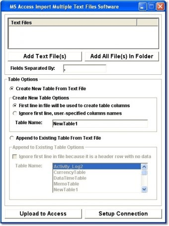 Ms Access Import Multiple Text Files Software Download Load One Or More Text