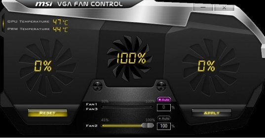 MSI VGA Fan Control Download - It is free program designed for the PC component