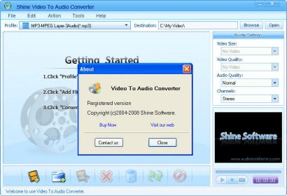 video to audio converter application