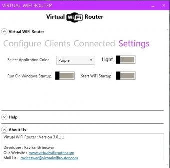 materiaal over het algemeen Millimeter Virtual WiFi Router 2.0 Download (Free) - Virtual WiFi Router.exe