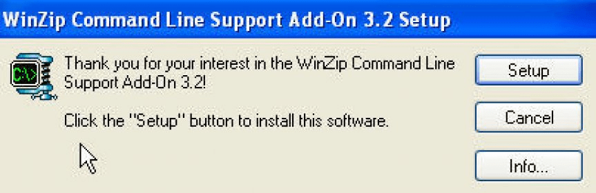 command line winzip download
