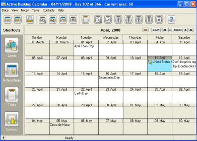 Active Desktop Calendar Download - Good Looking And Functional ...