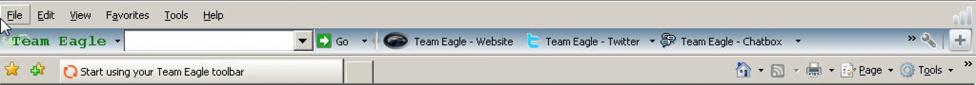 Team Eagle Toolbar Download - Team Eagle Community Toolbar is a simple