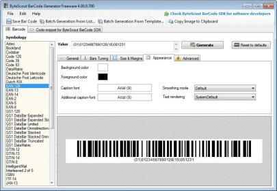 Bytescout BarCode Generator 4.0 Download (Free)...