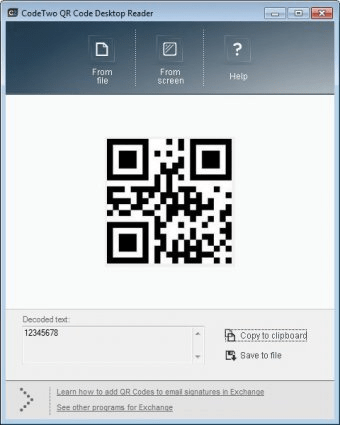 CodeTwo QR Code Desktop Reader 1.0 Download (Free) - CodeTwo QR Code