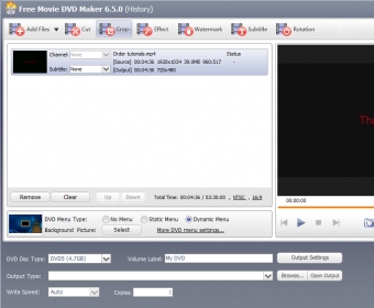 Free Movie DVD Maker 7.2 Download Free DVDCreator.exe