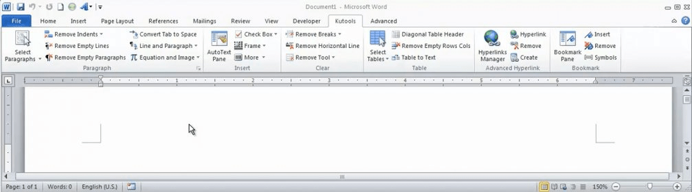 How do i enable kutools in word
