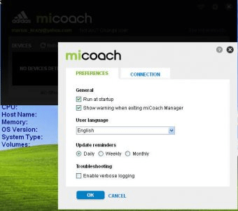 miCoach Manager 5.3 Download -