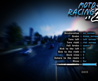 moto racer 2 menu