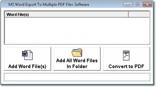 MS Word Export To Multiple PDF Files Software Download - Convert Many ...