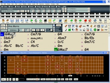 band in a box list of realtracks sets