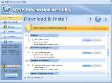 sony update driver
