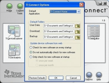 ti connect ce not detecting calculator