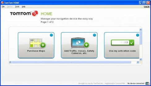 connect to tomtom home