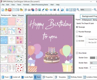 Excel Birthday Greeting Cards Maker 8.3 Download (Free trial)