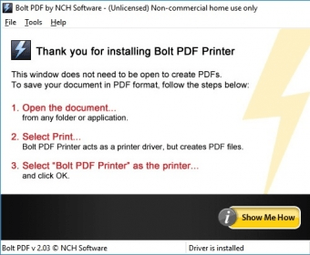 bolt pdf printer