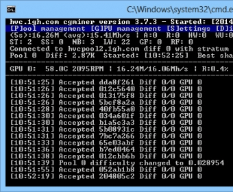 cgminer windows 10 setup