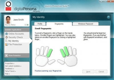 digitalpersona fingerprint software hp windows 10