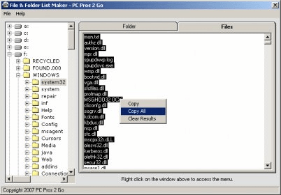instaling Folder2List 3.27.2