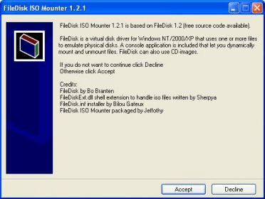 free iso mount software windows xp