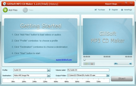 Gilisoft Mp3 Cd Maker 1 2 Download Free Trial Audiocdmaker Exe