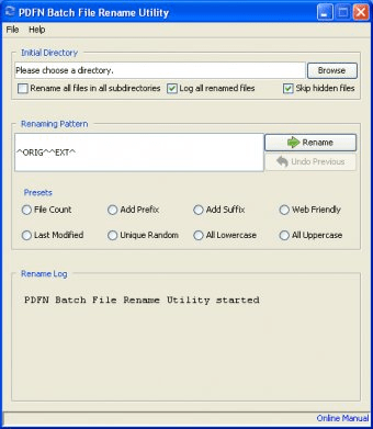 pdf batch file rename utility