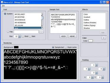 Slick2D Hiero Bitmap Font Generator Download - Generate fonts