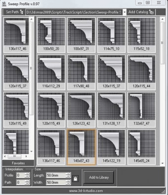 3d max sweep profile free download