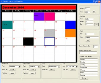 Viscom Calendar Activex Control Sdk Download Offers Calendar Presentations Complete With Full Customization To Make Your App