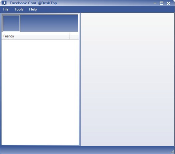 Facebook Chat Desktop 1.1 : Main Window
