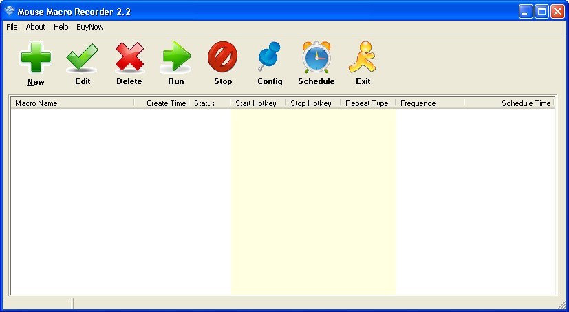Mouse Macro Recorder 2.2 : Main Window