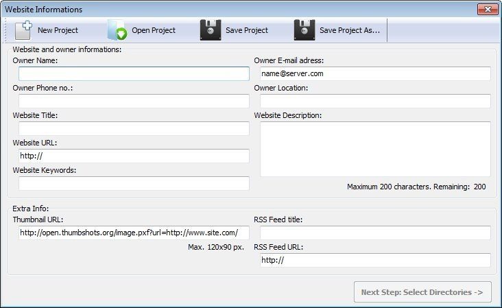 Ultimate Submitter Kit 3.7 : Website Information
