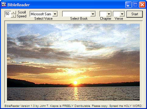 BibleReader 1.0 : Main window