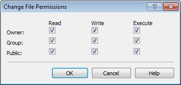 Classic FTP 2.3 : Changing File Permissions