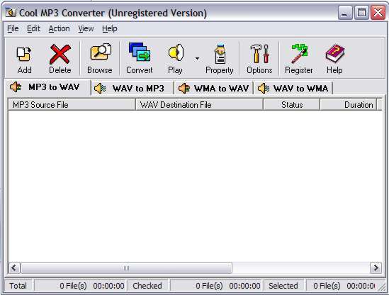 Cool MP3 Converter 1.8 : Main window