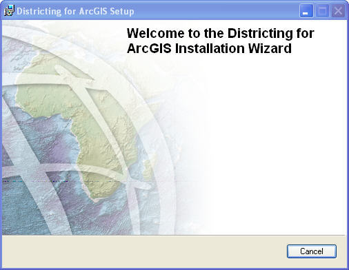 Districting for ArcGIS 10.1 : Setup Window