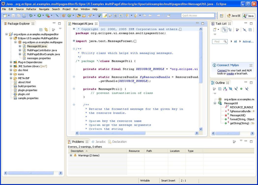 Eclipse IDE for Java EE Developers 4.3 : Project Window