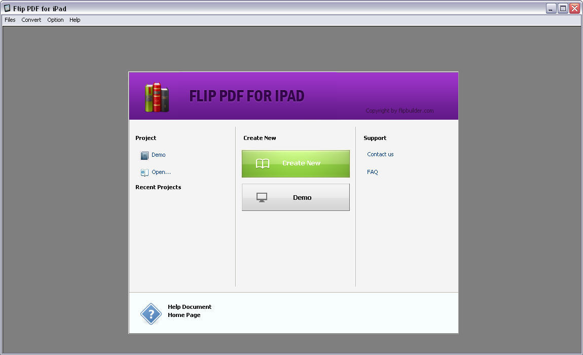 Flip PDF for iPad 1.5 : Main Window