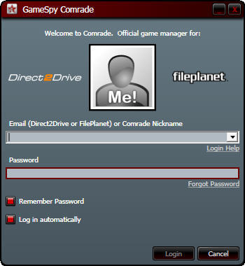 GameSpy Comrade 3.2 : Main window