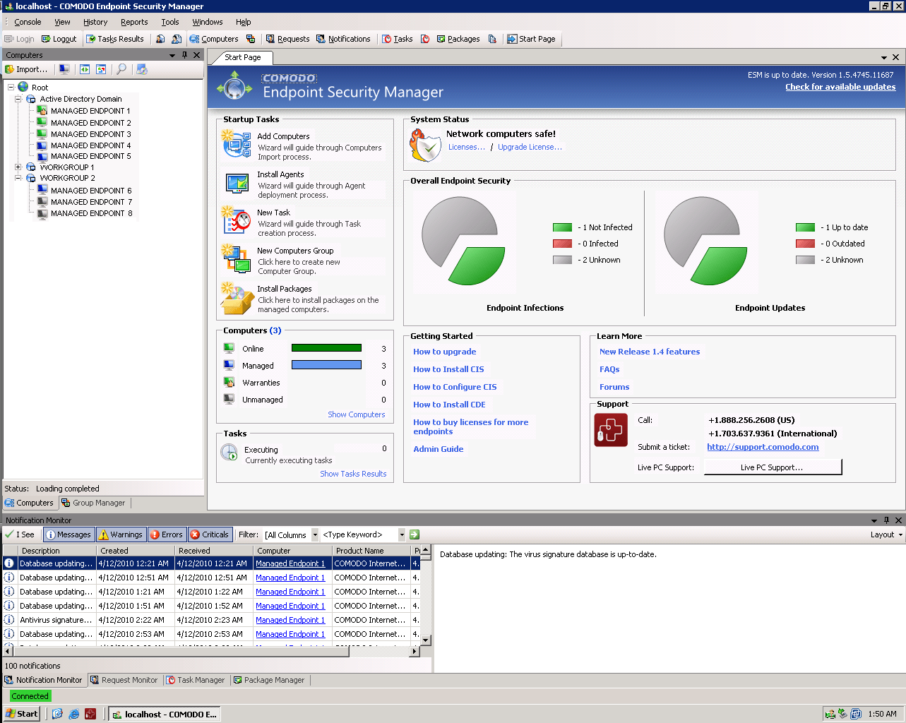 Guardian AntiVirus 13.0 : Main window