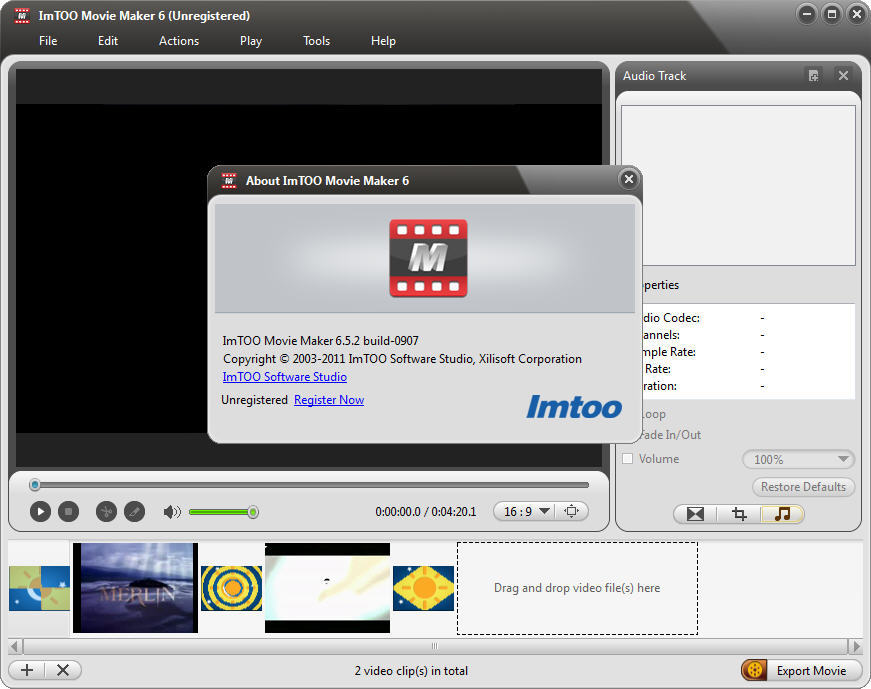 ImTOO Movie Maker 6.5 : About